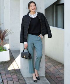 L size ONWARD(大きいサイズ) / エルサイズオンワード その他パンツ | ビューティサーモ2WAYストレッチ テーパードパンツ