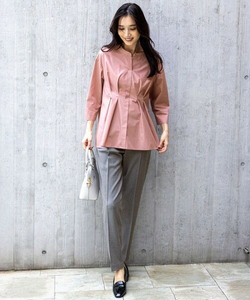 L size ONWARD(大きいサイズ) / エルサイズオンワード その他パンツ | ビューティサーモ2WAYストレッチ テーパードパンツ | 詳細17