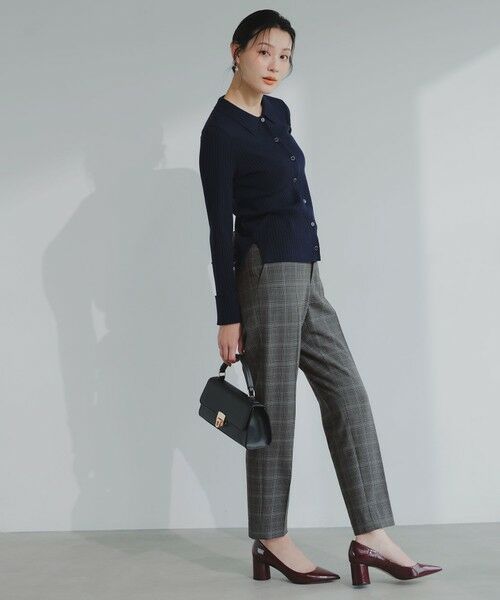 L size ONWARD(大きいサイズ) / エルサイズオンワード その他パンツ | ビューティサーモ2WAYストレッチ テーパードパンツ | 詳細20