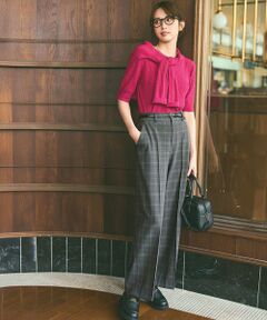 L size ONWARD(大きいサイズ) / エルサイズオンワード その他パンツ | ビューティサーモ2WAYストレッチ ワイドパンツ