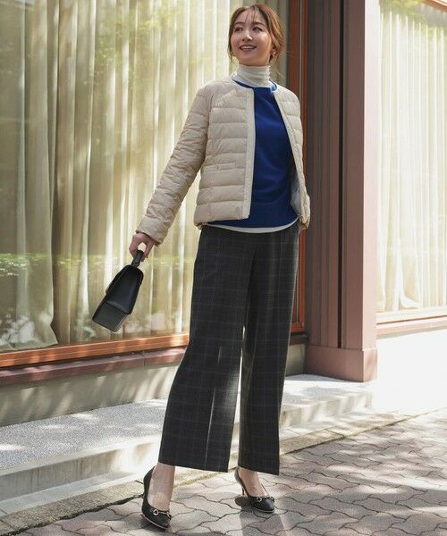 L size ONWARD(大きいサイズ) / エルサイズオンワード その他パンツ | ビューティサーモ2WAYストレッチ ワイドパンツ | 詳細1