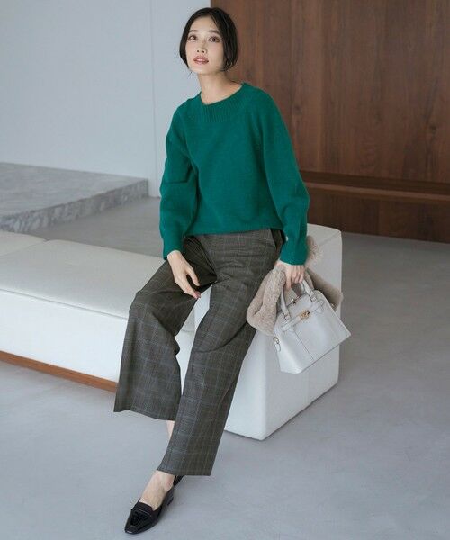 L size ONWARD(大きいサイズ) / エルサイズオンワード その他パンツ | ビューティサーモ2WAYストレッチ ワイドパンツ | 詳細5