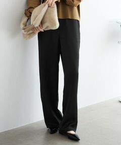 L size ONWARD(大きいサイズ) / エルサイズオンワード その他パンツ | 【カタログ掲載】ドレーピーサテンベイカー パンツ