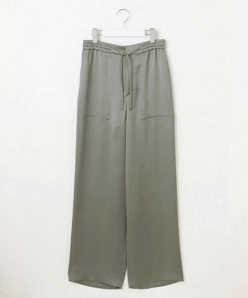 L size ONWARD(大きいサイズ) / エルサイズオンワード その他パンツ | 【カタログ掲載】ドレーピーサテンベイカー パンツ | 詳細10
