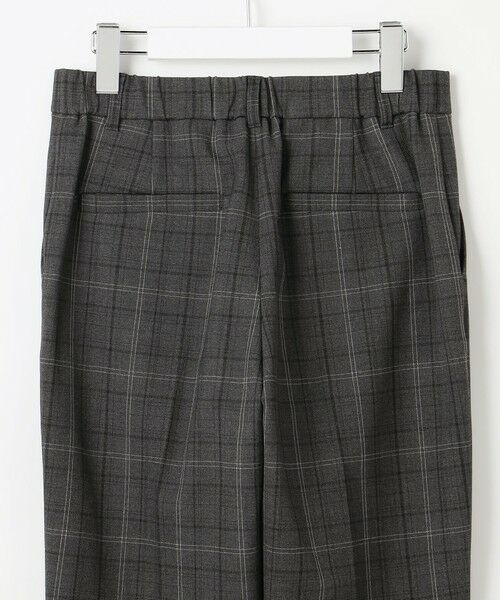 L size ONWARD(大きいサイズ) / エルサイズオンワード その他パンツ | 【19号サイズまで展開】TRギャバ裏起毛チェック柄テーパード パンツ | 詳細14