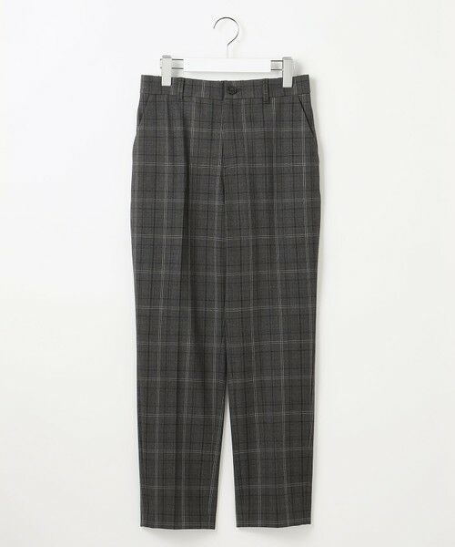 L size ONWARD(大きいサイズ) / エルサイズオンワード その他パンツ | 【19号サイズまで展開】TRギャバ裏起毛チェック柄テーパード パンツ | 詳細8