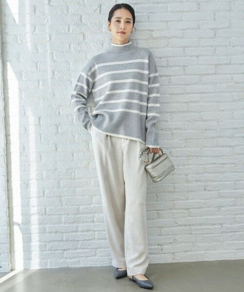 L size ONWARD(大きいサイズ) / エルサイズオンワード その他パンツ | 【17号サイズまで展開・カタログ掲載】ソフトコーデュロイワイド パンツ | 詳細5