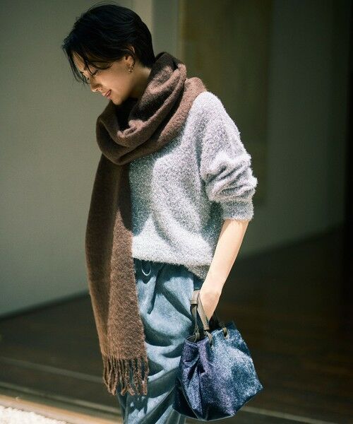 L size ONWARD(大きいサイズ) / エルサイズオンワード その他パンツ | 【17号サイズまで展開・カタログ掲載】ソフトコーデュロイワイド パンツ | 詳細9