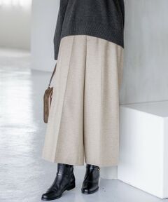 L size ONWARD(大きいサイズ) / エルサイズオンワード その他パンツ | ラメミックスツイード クロップド パンツ