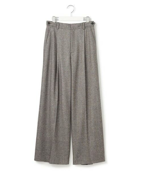 L size ONWARD(大きいサイズ) / エルサイズオンワード その他パンツ | ラメミックスツイード タック ワイド パンツ | 詳細11
