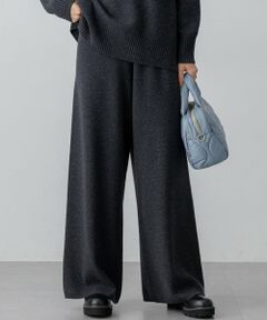 L size ONWARD(大きいサイズ) / エルサイズオンワード その他パンツ | 【見上愛さん着用/洗える】カシミヤブレンド ニット パンツ