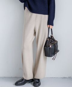 L size ONWARD(大きいサイズ) / エルサイズオンワード その他パンツ | 【見上愛さん着用/洗える】カシミヤブレンド ニット パンツ