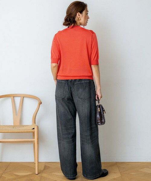 L size ONWARD(大きいサイズ) / エルサイズオンワード デニムパンツ | 【Lサイズ限定】23区DENIM ストレッチ ワイド パンツ | 詳細21