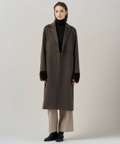L size ONWARD(大きいサイズ) / エルサイズオンワード その他アウター | ピュアカシミヤ チェスターコート | 詳細2