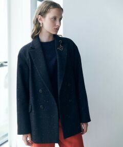 L size ONWARD(大きいサイズ) / エルサイズオンワード その他アウター | 【30th ANNIVERSARY】 カラーネップツイード ジャコット