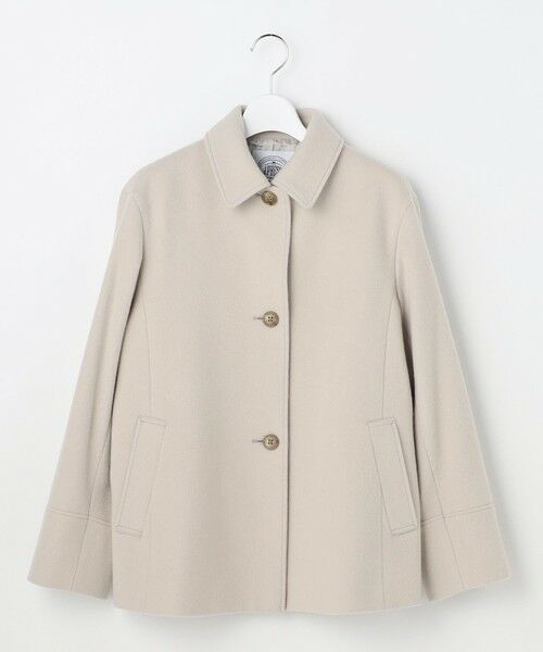 L size ONWARD(大きいサイズ) / エルサイズオンワード ステンカラーコート | ショートビーバー ショート丈 ステンカラー コート | 詳細13