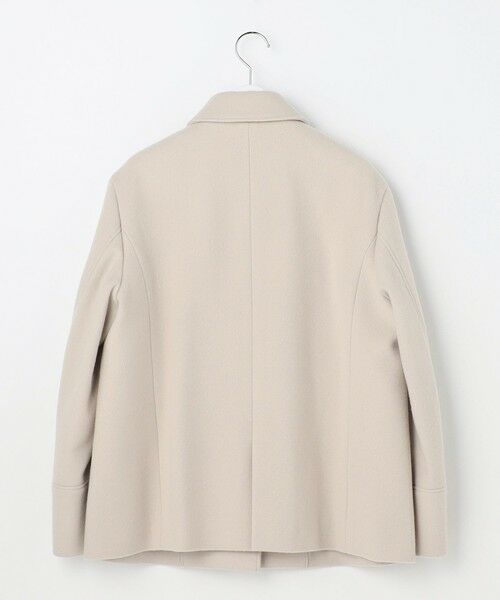 L size ONWARD(大きいサイズ) / エルサイズオンワード ステンカラーコート | ショートビーバー ショート丈 ステンカラー コート | 詳細14