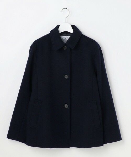 L size ONWARD(大きいサイズ) / エルサイズオンワード ステンカラーコート | ショートビーバー ショート丈 ステンカラー コート | 詳細26