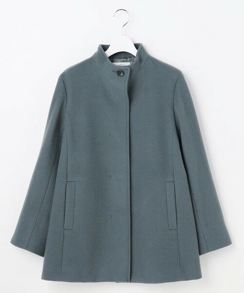 L size ONWARD(大きいサイズ) / エルサイズオンワード その他アウター | ショートビーバー ミディ丈 スタンドカラー コート | 詳細22