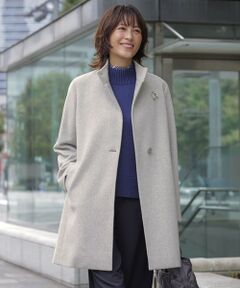 ショートビーバー スタンドカラー コート