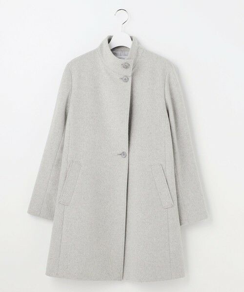 L size ONWARD(大きいサイズ) / エルサイズオンワード その他アウター | ショートビーバー スタンドカラー コート | 詳細6