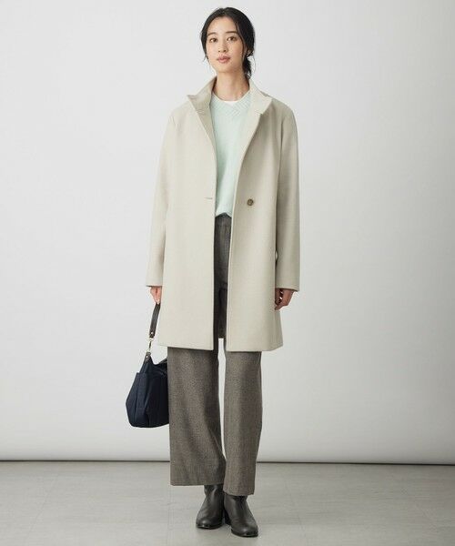 L size ONWARD(大きいサイズ) / エルサイズオンワード その他アウター | ショートビーバー スタンドカラー コート | 詳細17