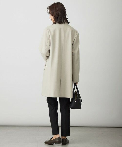 L size ONWARD(大きいサイズ) / エルサイズオンワード その他アウター | ショートビーバー スタンドカラー コート | 詳細15