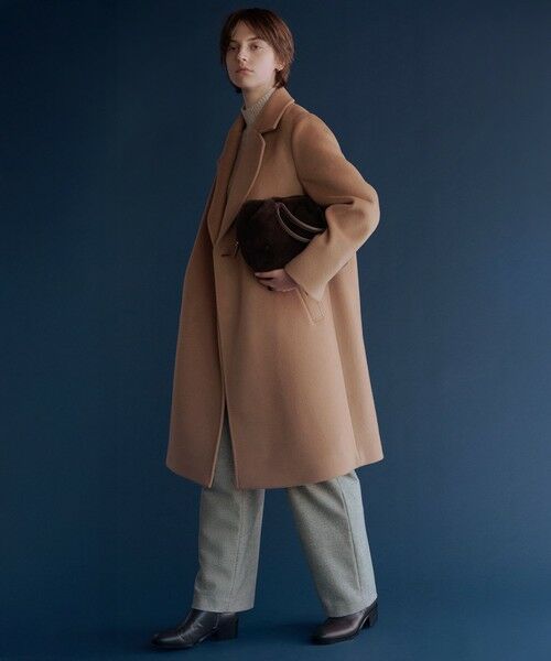L size ONWARD(大きいサイズ) / エルサイズオンワード その他アウター | Pureラムウール ダブル ロングコート | 詳細11
