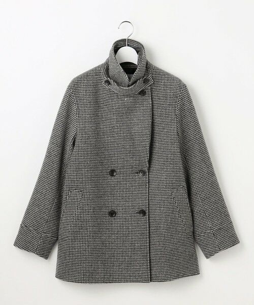 L size ONWARD(大きいサイズ) / エルサイズオンワード ピーコート | チェックビーバー Pコート | 詳細12