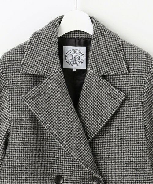 L size ONWARD(大きいサイズ) / エルサイズオンワード ピーコート | チェックビーバー Pコート | 詳細7