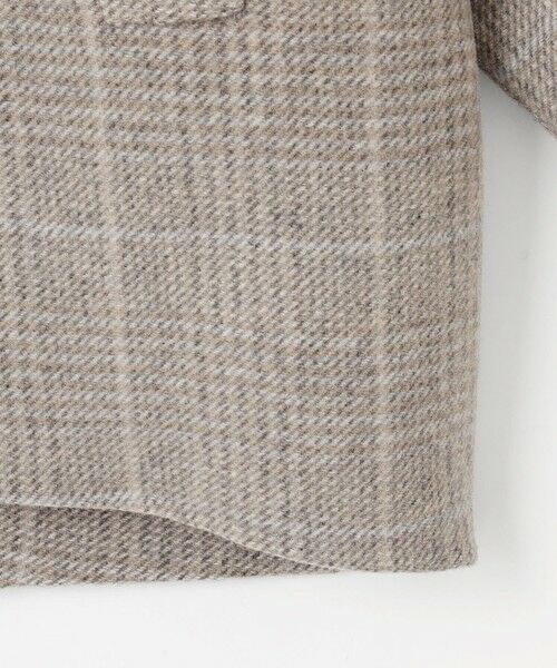 L size ONWARD(大きいサイズ) / エルサイズオンワード その他アウター | 【17号サイズまで展開・カタログ掲載】ウールリバーチェック柄ノーカラー コート | 詳細13