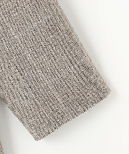 L size ONWARD(大きいサイズ) / エルサイズオンワード その他アウター | 【17号サイズまで展開・カタログ掲載】ウールリバーチェック柄ダブルブレスト コート | 詳細7