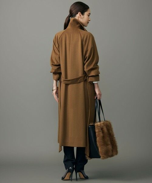 L size ONWARD(大きいサイズ) / エルサイズオンワード その他アウター | 【SHIHOさん着用】Super100sライトビーバーロング コート | 詳細5