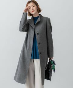 L size ONWARD(大きいサイズ) / エルサイズオンワード その他アウター | ウールカシミヤビーバー スタンドカラー  コート