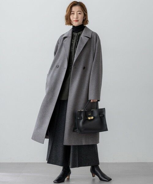 L size ONWARD(大きいサイズ) / エルサイズオンワード その他アウター | COLOMBOカシミヤビーバー ダブルフロント チェスターコート | 詳細3