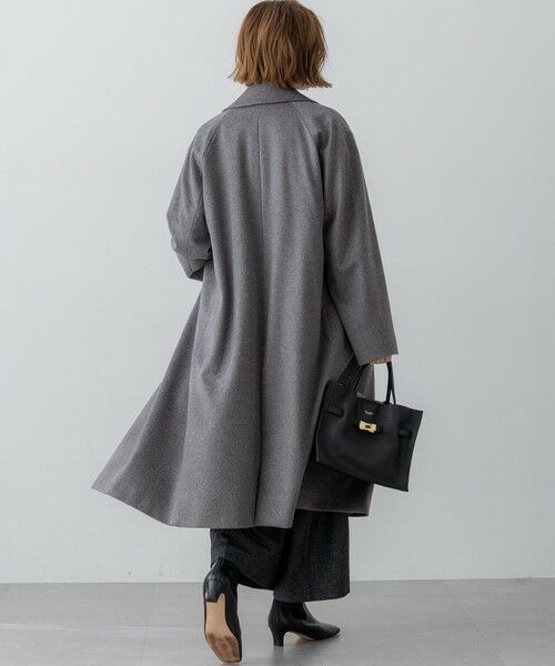 L size ONWARD(大きいサイズ) / エルサイズオンワード その他アウター | COLOMBOカシミヤビーバー ダブルフロント チェスターコート | 詳細5