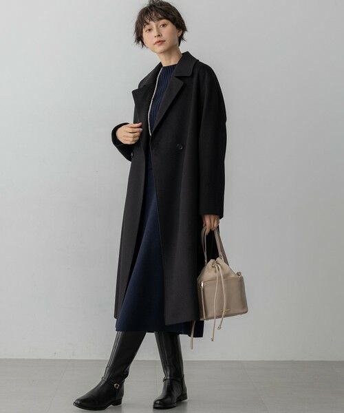 L size ONWARD(大きいサイズ) / エルサイズオンワード その他アウター | COLOMBOカシミヤビーバー ダブルフロント チェスターコート | 詳細17