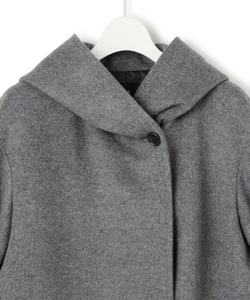 L size ONWARD(大きいサイズ) / エルサイズオンワード その他アウター | ウールカシミヤビーバー フーデット コート | 詳細5