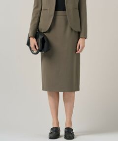 L size ONWARD(大きいサイズ) / エルサイズオンワード ミニ・ひざ丈スカート | 【UVカット・洗える】ウール2WAYストレッチ タイトスカート