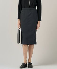 L size ONWARD(大きいサイズ) / エルサイズオンワード ミニ・ひざ丈スカート | 【UVカット・洗える】ウール2WAYストレッチ タイトスカート