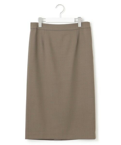 L size ONWARD(大きいサイズ) / エルサイズオンワード ミニ・ひざ丈スカート | 【UVカット・洗える】ウール2WAYストレッチ タイトスカート | 詳細3