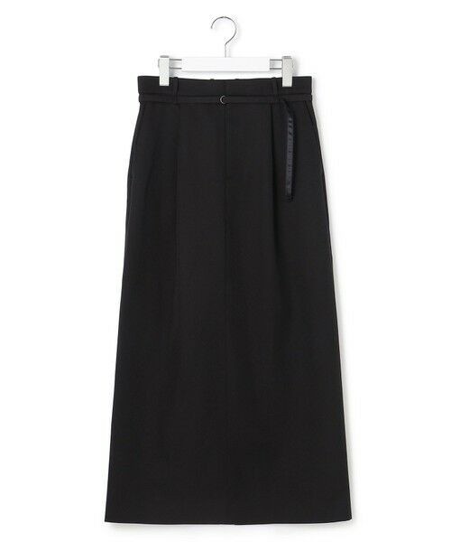 L size ONWARD(大きいサイズ)/エルサイズオンワード 【WEB＆一部店舗限定・撥水加工・洗える】C0SoftTwiLL ロングスカート ブラック 42