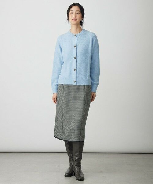 L size ONWARD(大きいサイズ) / エルサイズオンワード ミニ・ひざ丈スカート | 【リバーシブル】リバーチェック スカート | 詳細7