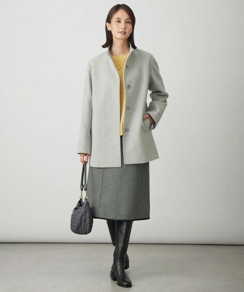 L size ONWARD(大きいサイズ) / エルサイズオンワード ミニ・ひざ丈スカート | 【リバーシブル】リバーチェック スカート | 詳細12