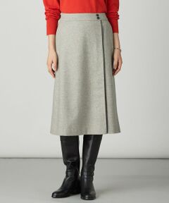 L size ONWARD(大きいサイズ) / エルサイズオンワード ミニ・ひざ丈スカート | ラメツイード スカート