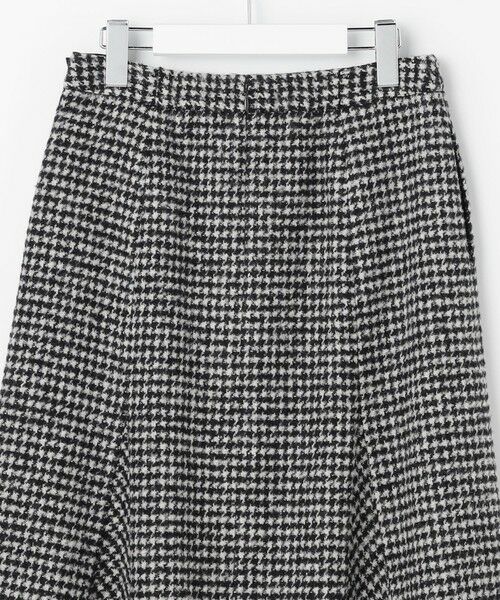 L size ONWARD(大きいサイズ) / エルサイズオンワード ミニ・ひざ丈スカート | ウールシルク ハウンドトゥース フレア スカート | 詳細9
