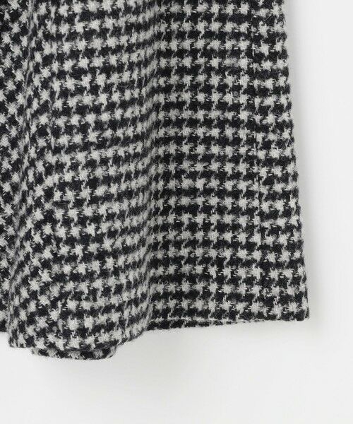 L size ONWARD(大きいサイズ) / エルサイズオンワード ミニ・ひざ丈スカート | ウールシルク ハウンドトゥース フレア スカート | 詳細10