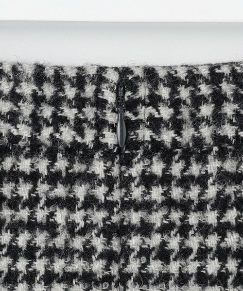 L size ONWARD(大きいサイズ) / エルサイズオンワード ミニ・ひざ丈スカート | ウールシルク ハウンドトゥース フレア スカート | 詳細12