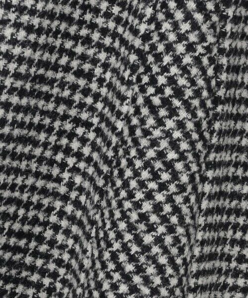 L size ONWARD(大きいサイズ) / エルサイズオンワード ミニ・ひざ丈スカート | ウールシルク ハウンドトゥース フレア スカート | 詳細13
