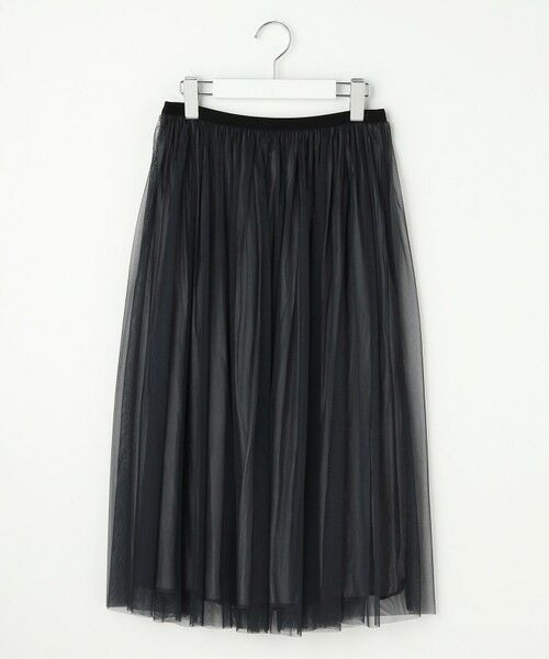 L size ONWARD(大きいサイズ) / エルサイズオンワード ミニ・ひざ丈スカート | 【2way】リバーシブル チュール スカート | 詳細9